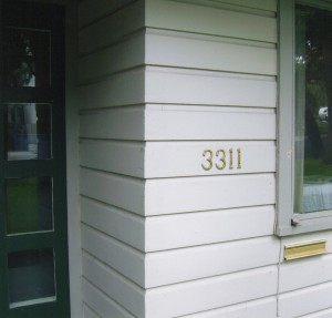 Front door address